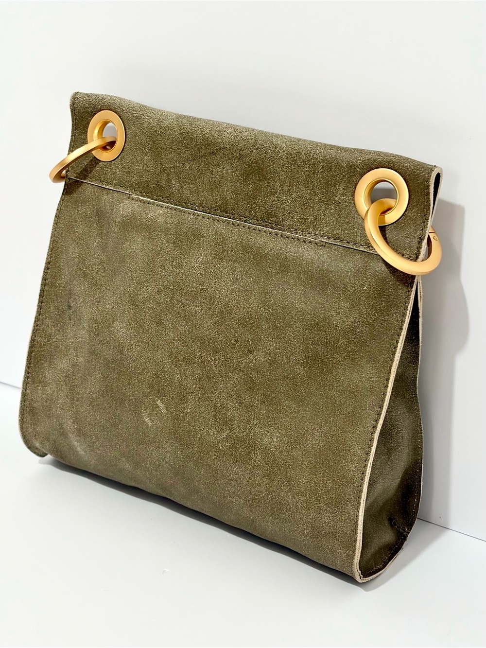 Hammitt Tony Medium Crossbody Bag In Pewter Leather With Brushed Gold Hardware - Picture 6 of 12